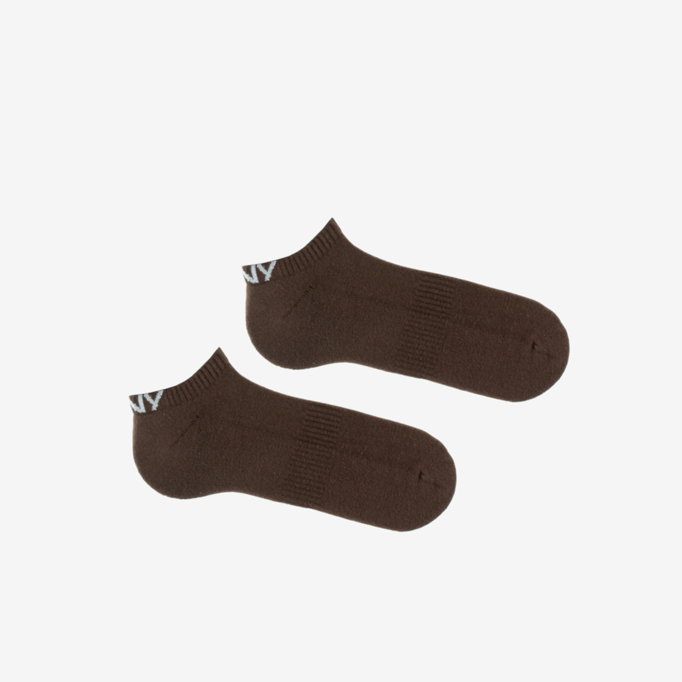 Chaussette courte de sport colorée marron