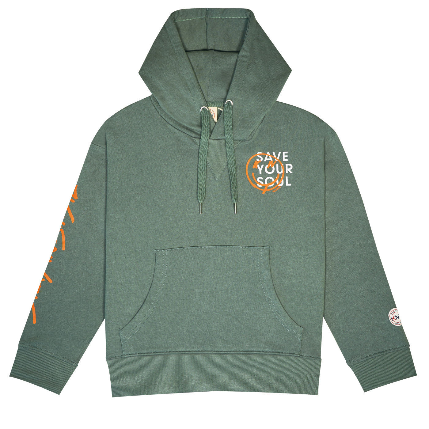 Sweat Hoodie Enfant YALE kaki face